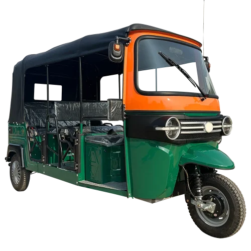 E7 Electric Passenger Rickshaw – Dual-Row Forward-Facing Seats | 6-Seater | 4kW Motor | High-Speed Model
