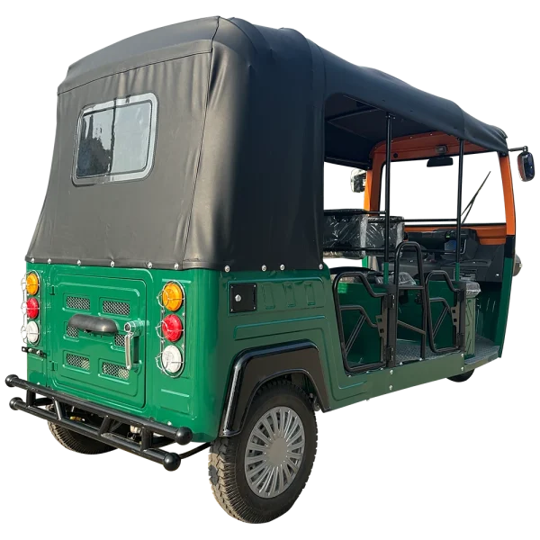E7 Electric Passenger Rickshaw – Dual-Row Forward-Facing Seats | 6-Seater | 4kW Motor | High-Speed Model