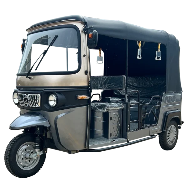 Tourist Tuk Tuk E6L Model – Face-to-Face Seating-1 Tourist Tuk Tuk E6L Model – 6-Seater Face-to-Face Seating | 4kW Motor | Dual Swing Arm Suspension