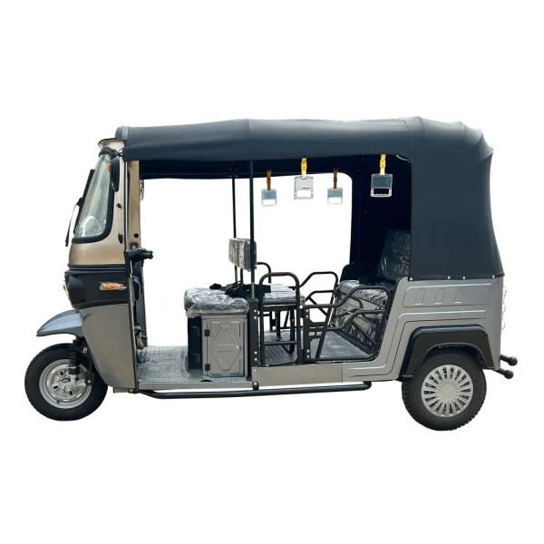 Tourist Tuk Tuk E6L Model – Face-to-Face Seating-2 Tourist Tuk Tuk E6L Model – 6-Seater Face-to-Face Seating | 4kW Motor | Dual Swing Arm Suspension