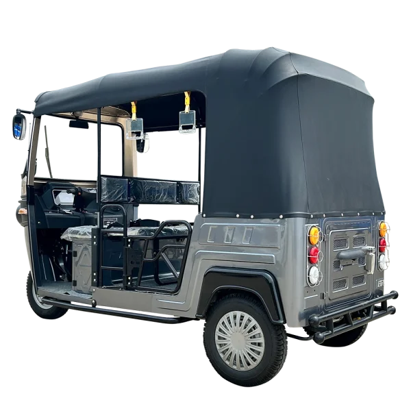 Tourist Tuk Tuk E6L Model – Face-to-Face Seating-3 Tourist Tuk Tuk E6L Model – 6-Seater Face-to-Face Seating | 4kW Motor | Dual Swing Arm Suspension