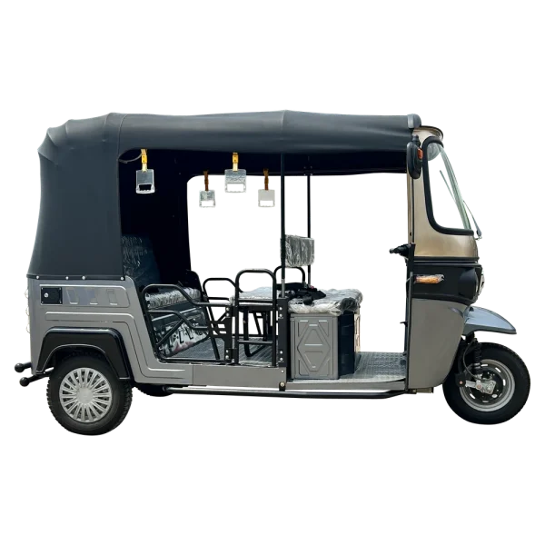 Tourist Tuk Tuk E6L Model – Face-to-Face Seating-5 Tourist Tuk Tuk E6L Model – 6-Seater Face-to-Face Seating | 4kW Motor | Dual Swing Arm Suspension