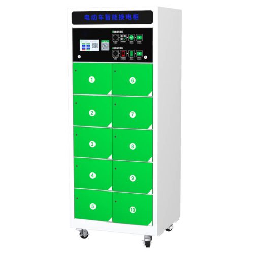 10-Slot EV Battery Swapping Station for Electric Vehicles