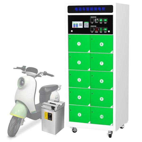 10-Slot EV Battery Swapping Station for Electric Vehicles