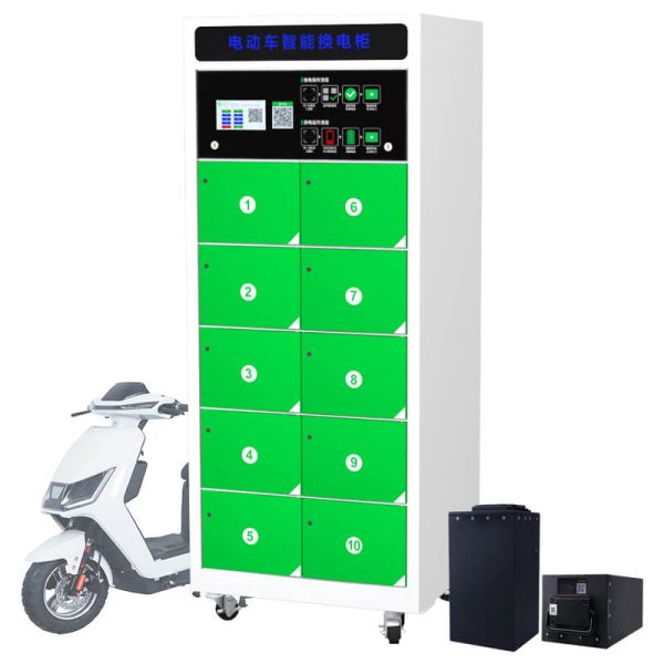 10-Slot EV Battery Swapping Station for Electric Vehicles