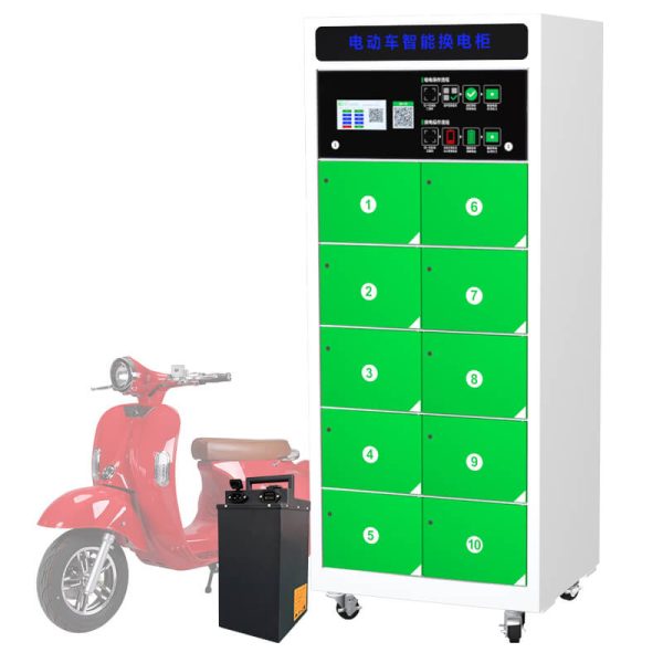 10-Slot EV Battery Swapping Station for Electric Vehicles