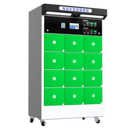 12-Slot EV Battery Swapping Station for Electric Vehicles