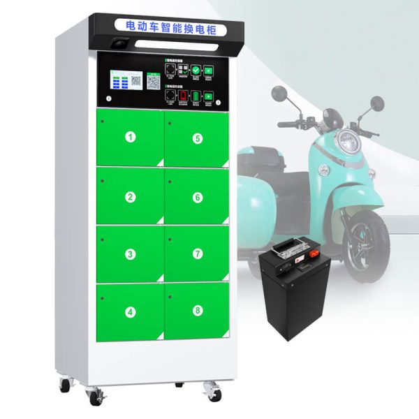 8-Slot EV Battery Swapping Station for Electric Vehicles