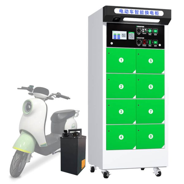 8-Slot EV Battery Swapping Station for Electric Vehicles
