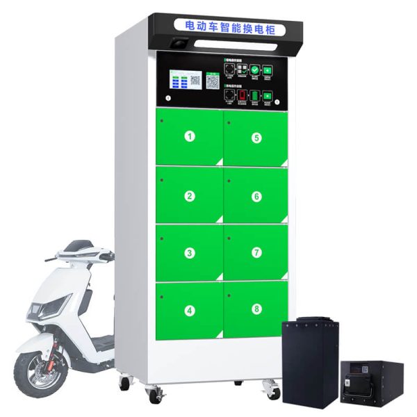 8-Slot EV Battery Swapping Station for Electric Vehicles