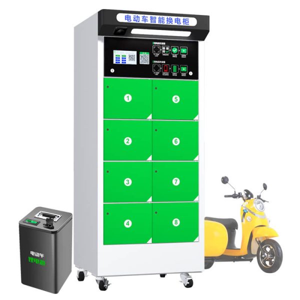 8-Slot EV Battery Swapping Station for Electric Vehicles
