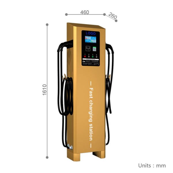 Fast EV Charging Station with 4 Charging Guns